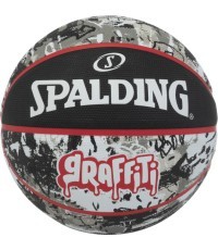 BASKETBALL SPALDING RED GRAFFITI (7 DYDIS)