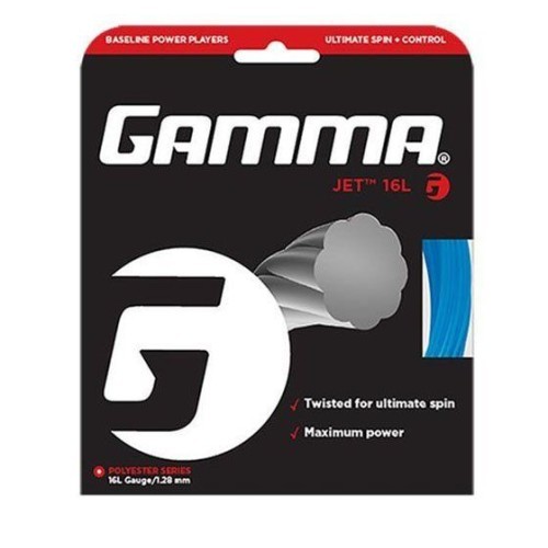Teniso raketės stygos Gamma Moto Set 17, 1,24mm, juodos
