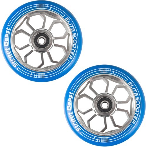 Freestyle Scooter Wheels inSPORTline, 110mm, 2pcs., Blue-Silver