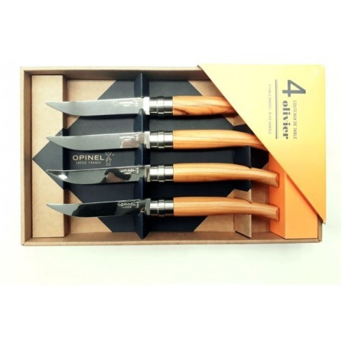 Table Knife Set Opinel Table Chic, Olive Handle