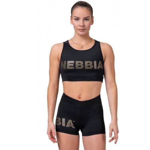 Женская блузка Nebbia Gold Mesh 830 - Black