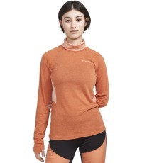 Women’s T-Shirt CRAFT ADV SubZ Wool LS 2 - Oranžinė