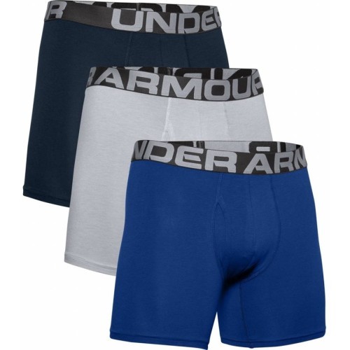 Мужские трусы Under Armour Charged Cotton 6in Briefs - 3шт. - Royal