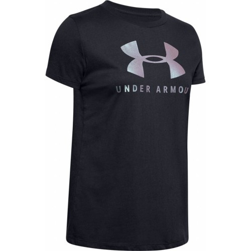 Moteriški marškinėliai Under Armour Graphic Sportstyle Classic Crew - Black-Chrome