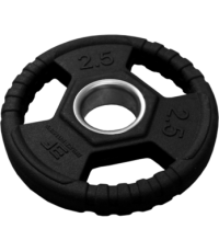 Rubber-Coated Weight Plate with Grips Bauer Fitness Premium 2,5kg AC-1492