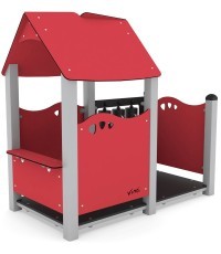 Playground Vinci Play Steel 0815-2 - Red