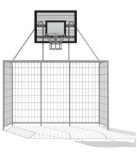 Futbolo vartai su krepšiniu 3 x 2 m Inter-Play