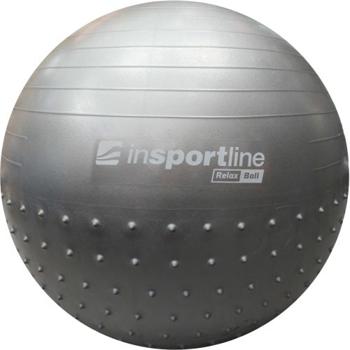 Treniruočių kamuolys inSPORTline Relax Ball 65 cm - Pilka