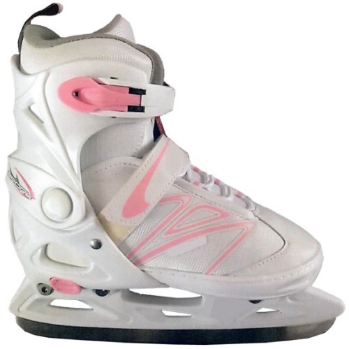 Adjustable Ice Skates Spartan Ice Star - Pink-white