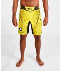 UFC Adrenaline by Venum Authentic Fight Night vyriškos kovinės trumpikės - ilgos - geltonos spalvos