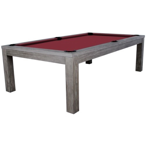 Pool Table / Dining Table, Rasson Penelope II, Silver Mist, incl. table cover, 7 ft., Club Cloth yellow green