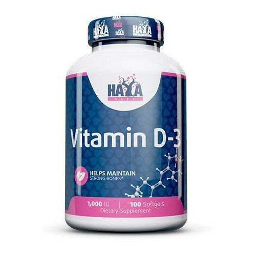 Haya Labs Vitamin D-3 (1000 IU) 100 kaps.
