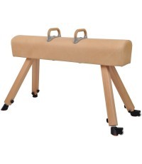 Vaulting Horse Coma-Sport GS-319 – Wooden Legs, Natural Leather, With Pommels