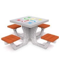 Concrete Table for Ludo Game Inter-Play 01