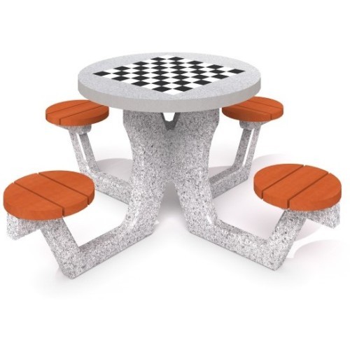 Betoninis stalas šaškėms - šachmatams Inter-Play 03