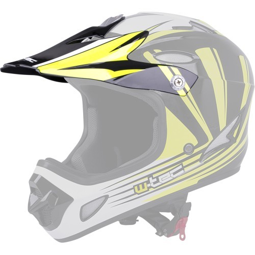 Replacement Peak for FS-605 Helmet W-TEC - Yellow Graphic