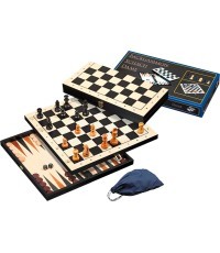 Nardų, šachmatų ir šaškių rinkinys Philos 41x20.5cm