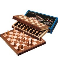 Kelioniniai šachmatai Philos mediniai, magnetiniai 30x15,5cm