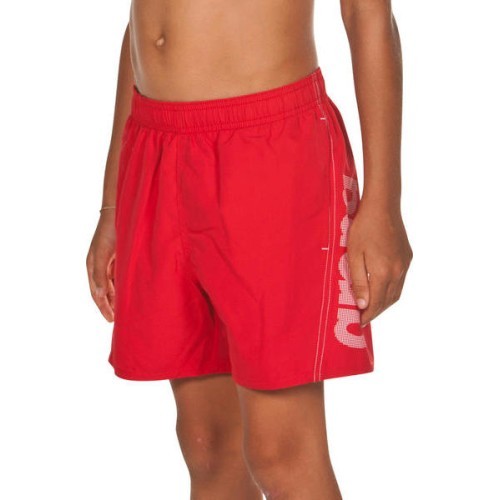Beach Shorts For Boys Arena Jr, Red - 401