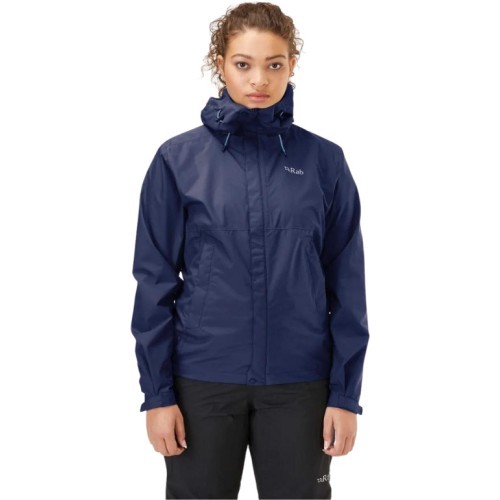 Women's Rain Jacket Rab Downpour Eco Jacket - Deep ink