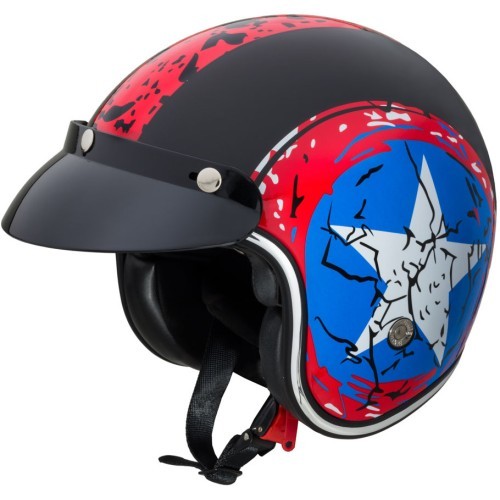 Motorcycle Helmet W-TEC Café Racer - Big Star