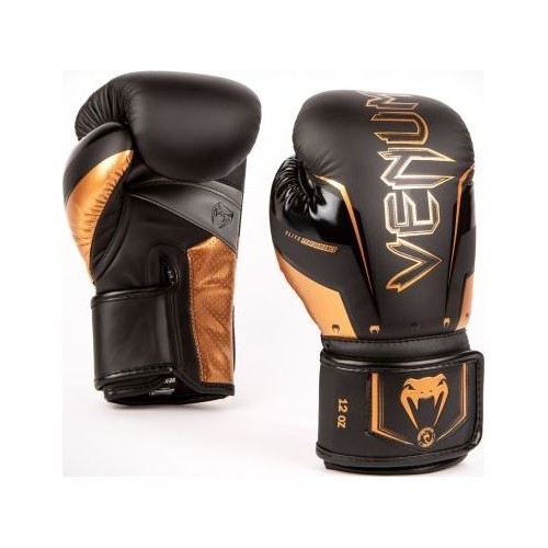 Боксерские перчатки Venum Elite Evo - черный/бронза