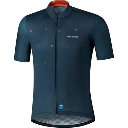Vyriški dviratininko marškinėliai Shimano Aerolite, dydis L, tamsiai mėlyni