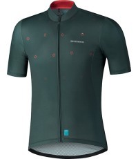 Vyriški dviratininko marškinėliai Shimano Aerolite, dydis XL, tamsiai žali