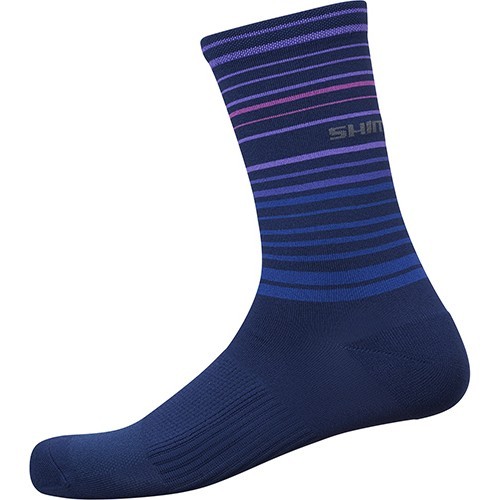 Tall Socks Shimano, L-XL(45-48), Navy Blue/Purple