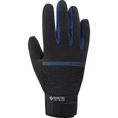 Cycling Gloves Shimano Infinium, Size S, Navy Blue/Black