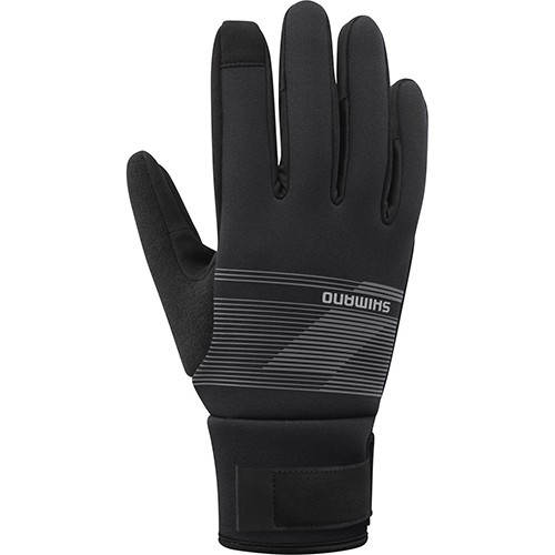 Cycling Thermal Gloves Shimano Windbreak, Size XL, Grey