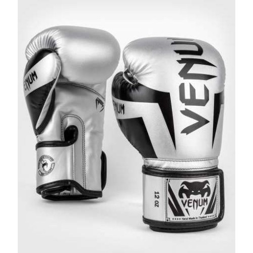 Боксерские перчатки Venum Elite - серебристый/черный