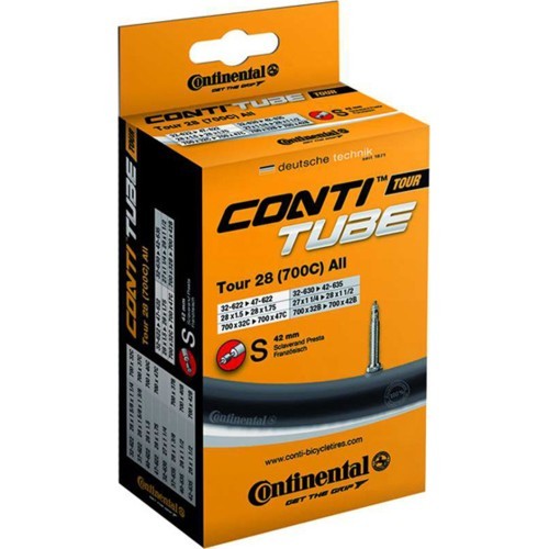 Dviračio padangos kamera Continental Tour 28, 47/62-584/622, platus Dunlop ventilis