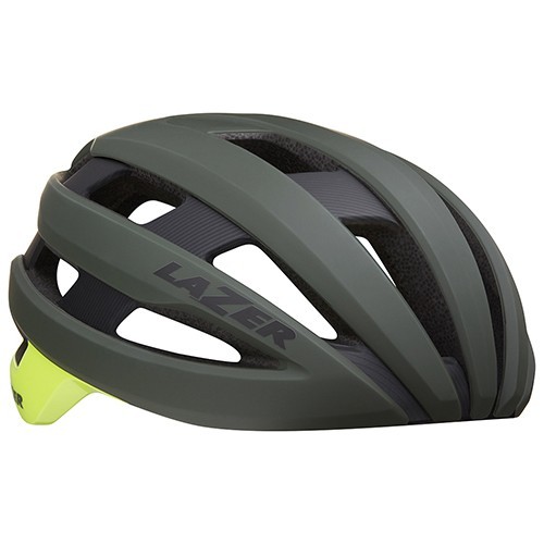 Cycling Helmet Lazer Sphere, Size S, Dark Green/Yellow