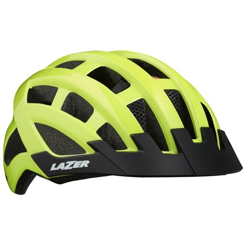 Велосипедный шлем Lazer Comp, размер 54-61 см, желтый, со светодиодной подсве