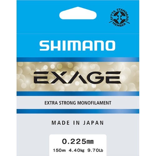 Катушка Shimano Exage, 150 м, 0,225 мм, 4,4 кг, серая