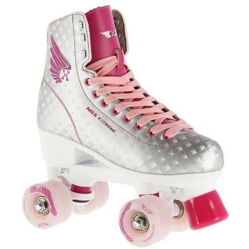 NQ14198 ROLLER SKATES NILS EXTREME - SILVER-PINK