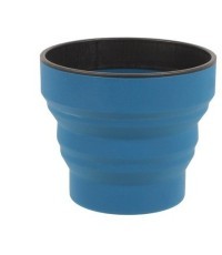 Suspaudžiamas puodelis Lifeventure Silicone Ellipse FlexiMug - Tamsiai mėlyna (deep ink)