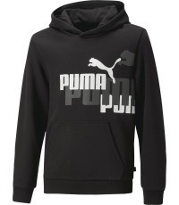 Puma Džemperis Paaugliams Ess+ Logo Power Hoodie Black 673262 01