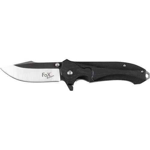 Нож FoxOutdoor, черный, рукоять G10