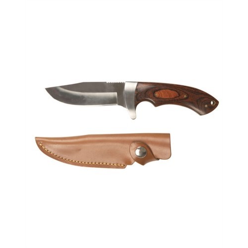 HUNTING KNIFE WITH WOODEN HANDLE