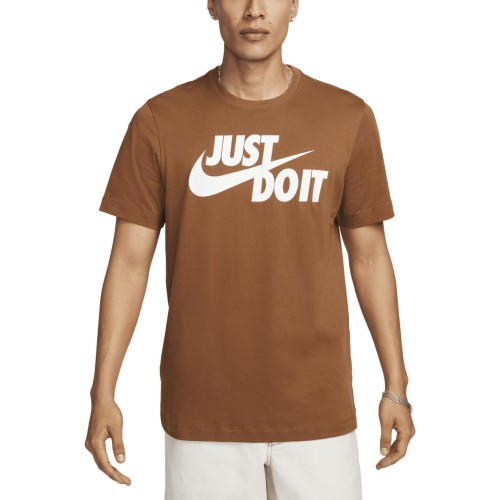 Nike Marškinėliai Vyrams Nsw Tee Just Do It Swoosh Brown AR5006 281