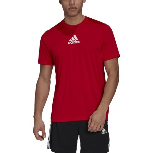 Adidas Marškinėliai Vyrams M 3s Back Tee Red GM4318