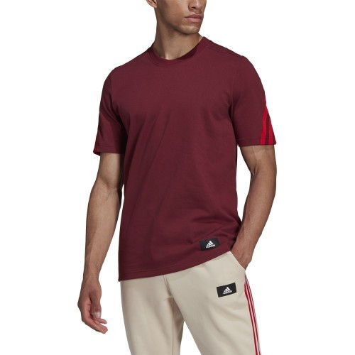 Adidas Marškinėliai Vyrams M Fi 3s Tee Bordeaux HC5242