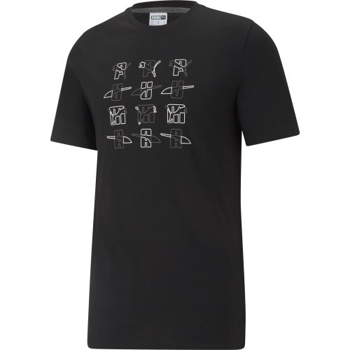 Puma Marškinėliai Vyrams Elevate Graphic Tee Cotton Black