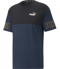 Puma Marškinėliai Vyrams Power Colorb Blue Black 671567 73