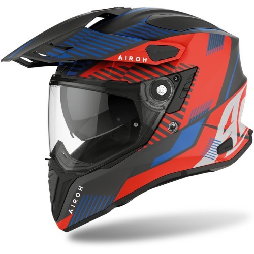 Motorcycle Helmet Airoh Commander Boost Matte Red/Blue 2022