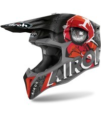 Motorcycle Helmet Airoh Wraap Alien Red Matte 2022