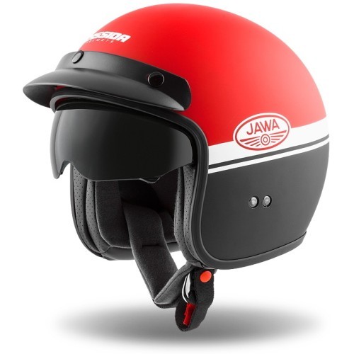 Мотоциклетный шлем Cassida Oxygen Jawa OHC 2023 красный матовый/черный/белый