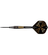 Darts Mission Crypt Black & Gold PVD M2 90% Steel – 3-Pack